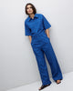 Yerse - Jumpsuit Navy stripes cotton - 42843