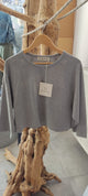 Phisique du role - Oversize Shirt Medium length in jersey cotton grey - 25P256