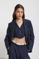 Ottod'Ame - Jacket Linen with two fabric Night - DG6126